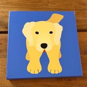 Golden Retriever Painting measures 12 by 12 inches Yellow Lab
